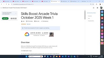 Skills Boost Arcade Trivia oktober 2025 week 1 || Laboplossing || Google Cloud Arcade 2025