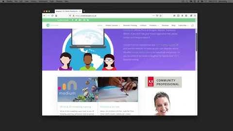 Making a video presentation of a project or website with Premiere Rush