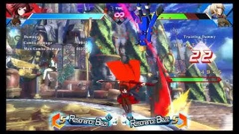 Blazblue Cross Tag Battle - Ruby Back-Throw Combo