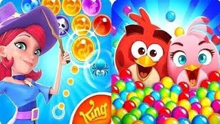 Bubble Witch 2 Saga VS Angry Birds POP Gameplay HD screenshot 4