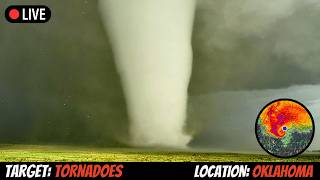 STRONG TORNADO HITS BRISTOW OK- LIVE AS IT HAPPENED 