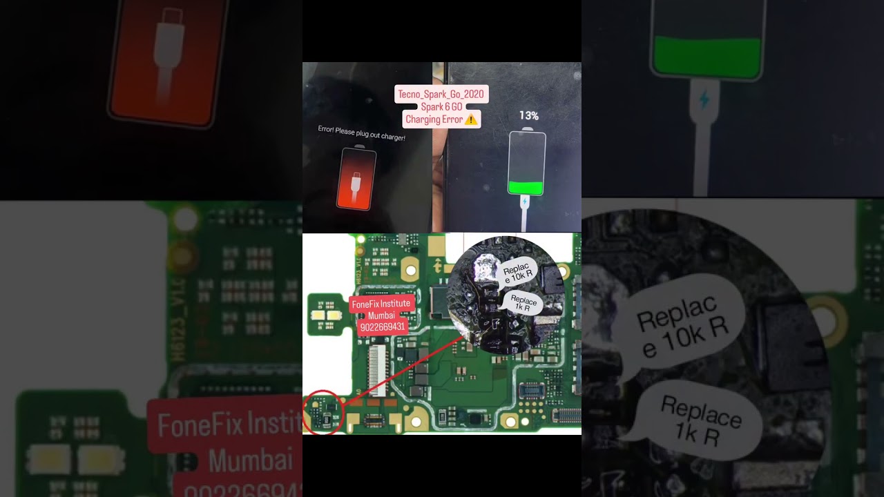 Techno spark go 2020/ spark 6 go  charging error