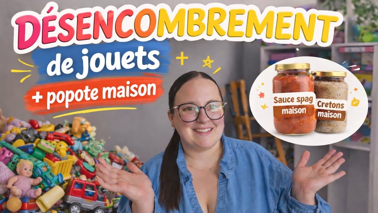 Je cuisine mes premiers cretons maison, de la sauce à spag & désencombrement de jouets !