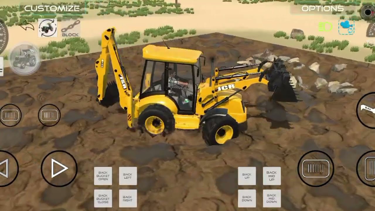 JCB vs Tractor Loading Scene 💪🚜 | tractor ofroading games | Indian Vehicle Simulator 3D