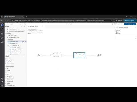 Debugger Log event step