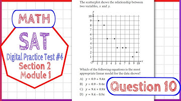 Question 10 in SAT Digital Practice Test #4, MATH Section 2 Module 1