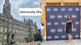 FIRST WEEK OF COLLEGE - Orientation, Campus life & study grind| Master's in US|International Student