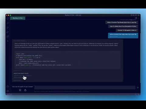 BLACKBOX AI CODE CHAT