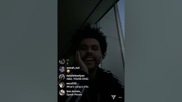 The Weeknd on Instagram Live 3/27/2020