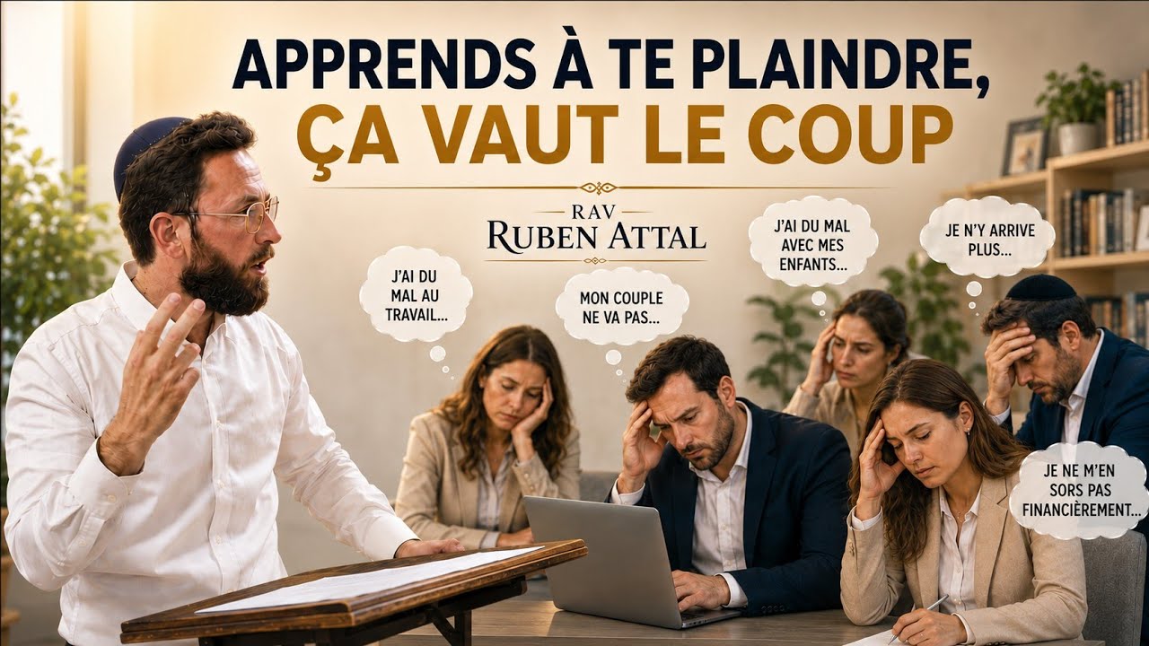Apprends A te Plaindre.. Ça Vaut Le Coup !! Rav Ruben Attal