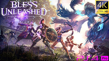 [4K] BLESS Unleashed ! FINALLY ON PS4 ! Telarion Island ! Closed BETA (PS4 Pro)