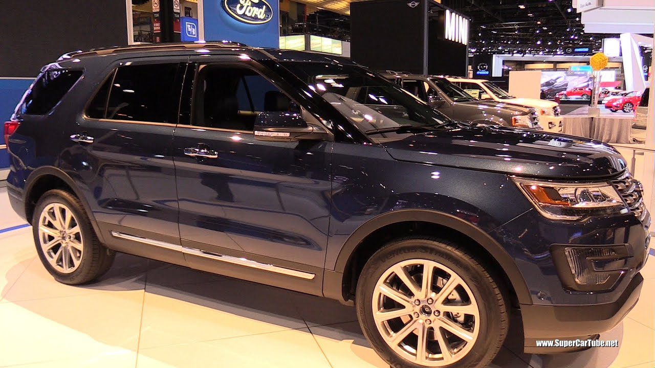 2016 Ford Explorer Limited 4wd Exterior Interior And Engine Walkaround 2015 Chicago Auto Show
