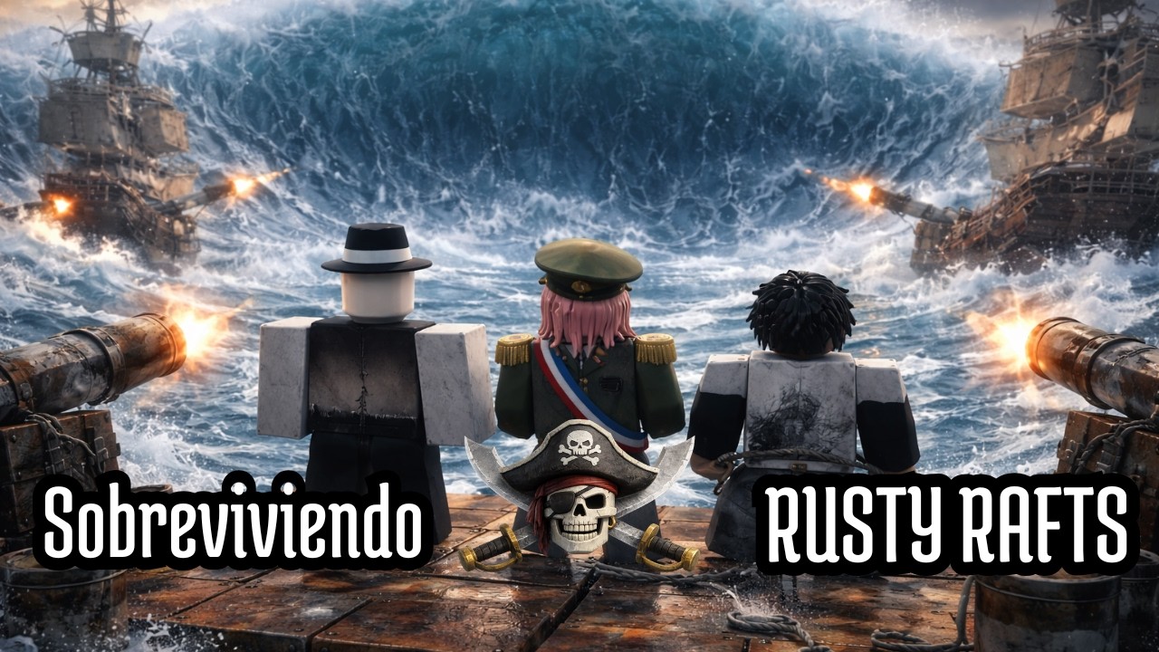 Rusty Rafts Boss 3 weones sobreviviendo a PIRATAS y TSUNAMIS en RUSTY RAFTS - Roblox ...