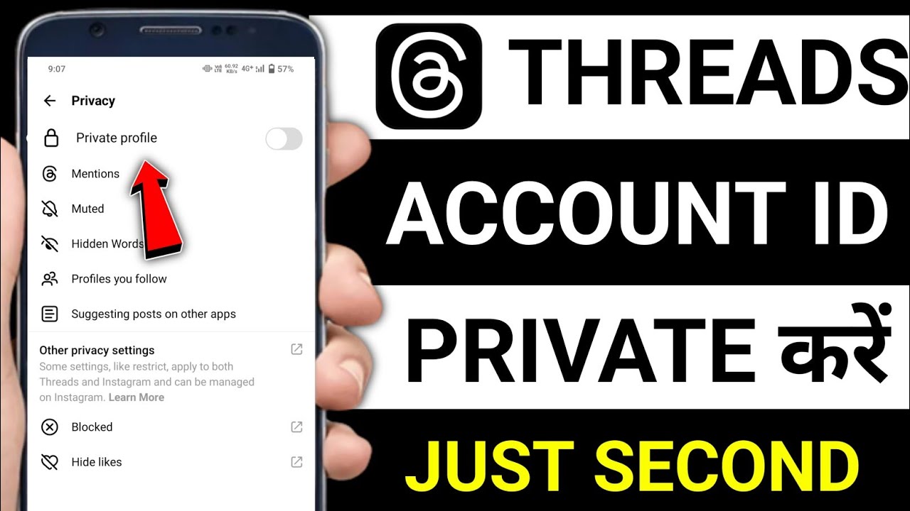Threads account kaise private karen || How to private threads account ...