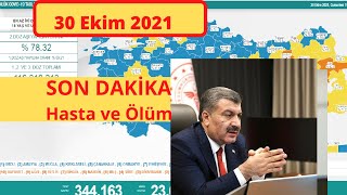 30 Ekim | Korona virüs vaka sayıları tablosu | Bugünkü vaka sayısı