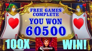 100X MULTIPLIER! ENDLESS FREE GAMES! HUGE BONUS WIN ON QUEENIE SLOT MACHINE! NEW SLOT PLAY!