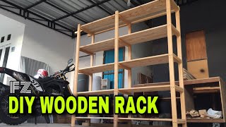 DIY Wooden Rack - Membuat Rak Kayu - barn wood - palet jati belanda -  rak sembako