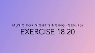 Exercise 18.20 - Music for Sight Singing