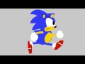 My Sonic The Hedgehog 2d Animated Test : Walk To Run Cycle