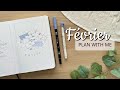 Plan with me  fvrier 2024 bullet journal  courriers 