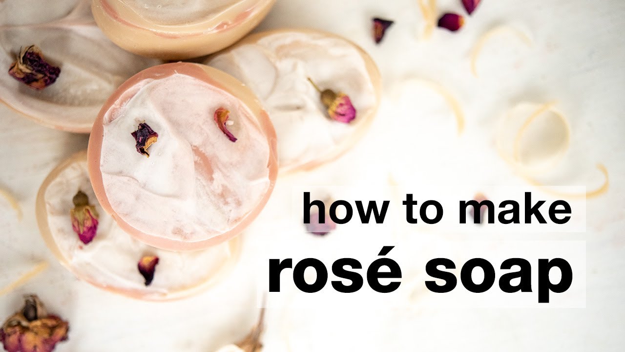 diy soap liquid How to Make DIY Rosé Cold Processed Soap