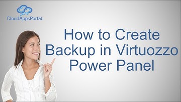 How to Create Backup in Virtuozzo Power Panel