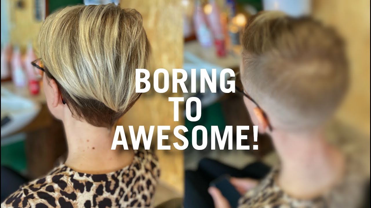 SHE'S ADDICTED TO CLIPPERS, boring outgrow to an awesome skin fade! | TUTORIAL BY HFDZK