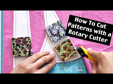 How to Cut Out Patterns with a Rotary Cutter - Melly Sews