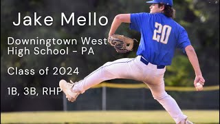 Jake Mello Pitching College Baseball Recruiting Video