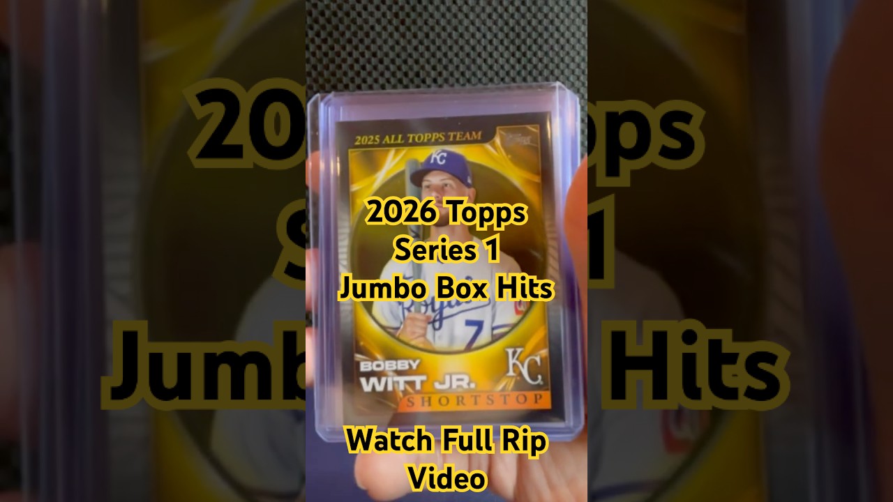 2026 Topps Series 1 Jumbo Box Hits 👀
