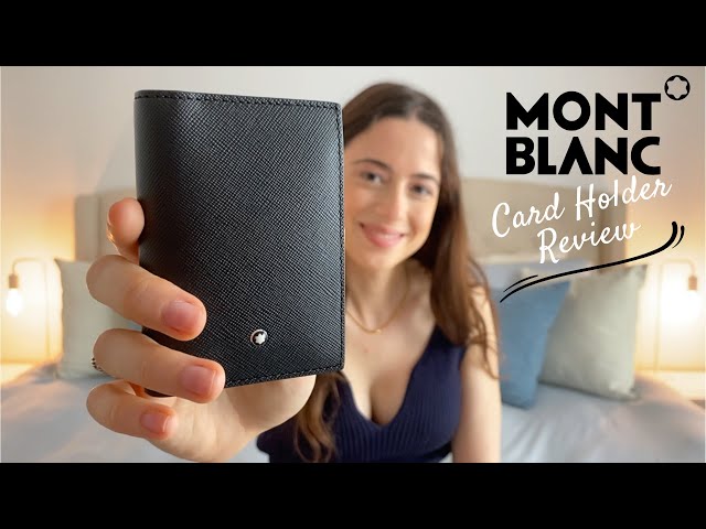 MONTBLANC Sartorial Black Leather Business Card Holder 113223, Fast & Free  US Shipping