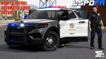 How To Install Automatic Siren Cutout | Amazing Plugin | #lspdfr