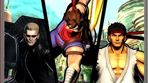 Ultimate Marvel vs Capcom 3 - Strider Hiryu, Wesker and Ryu (Gameplay)