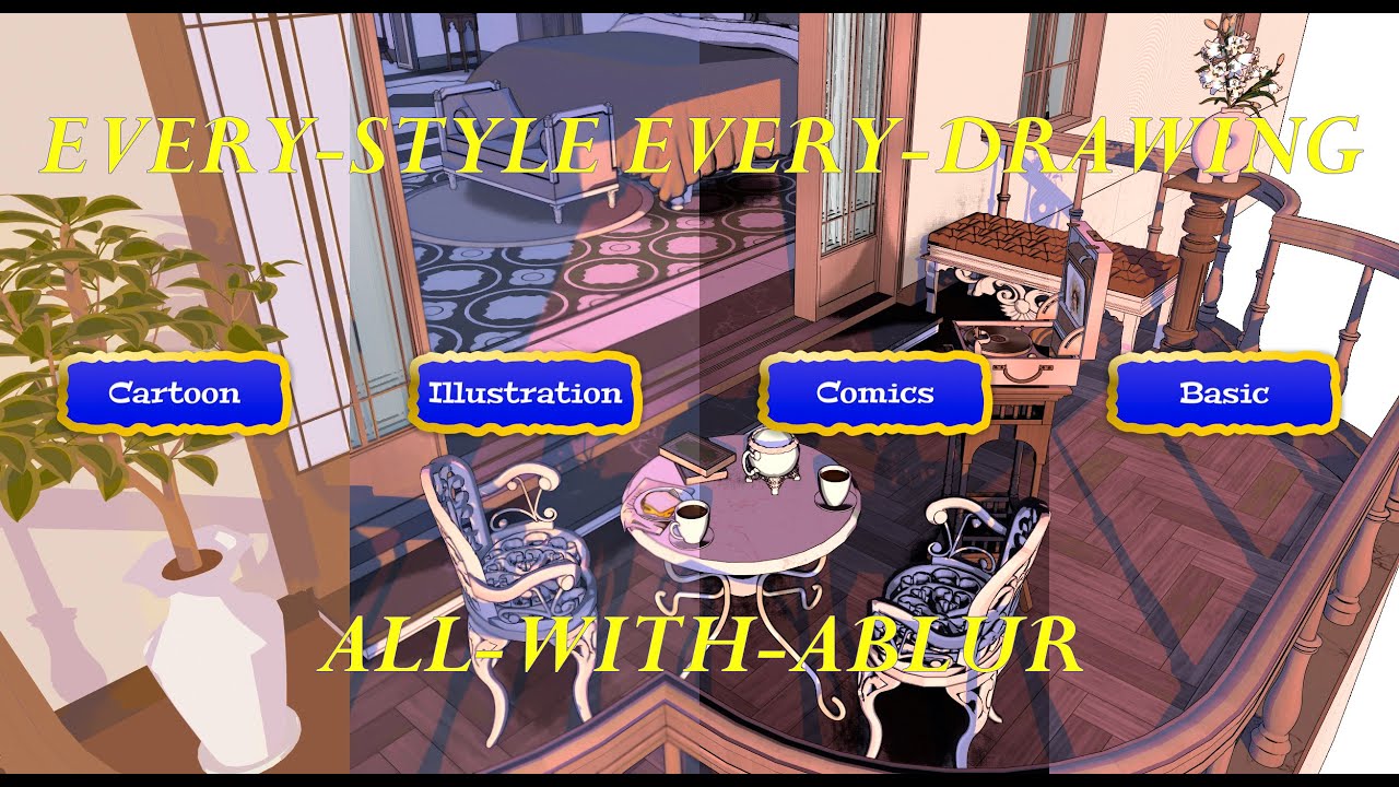 ABLUR Tutorial 4. Create Perfect Comic, Illustration & Cartoon Style Backgrounds That Fit Your Art!