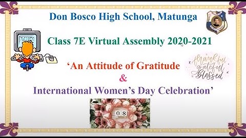 DBHS Matunga: Class assembly Std 7E – Live recording of the proceedings