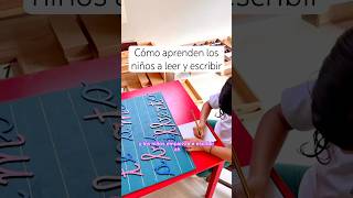 ¿Cómo aprenden los niños a leer y escribir en Montessori?