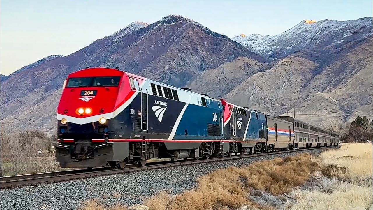 Chasing Amtrak’s California Zephyr through Spanish Fork Canyon!