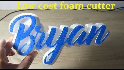 Bryan 3d foam sign costycnc foam cutter cnc