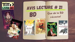 Avis lecture (BD) #21 - Que de la BD récente!