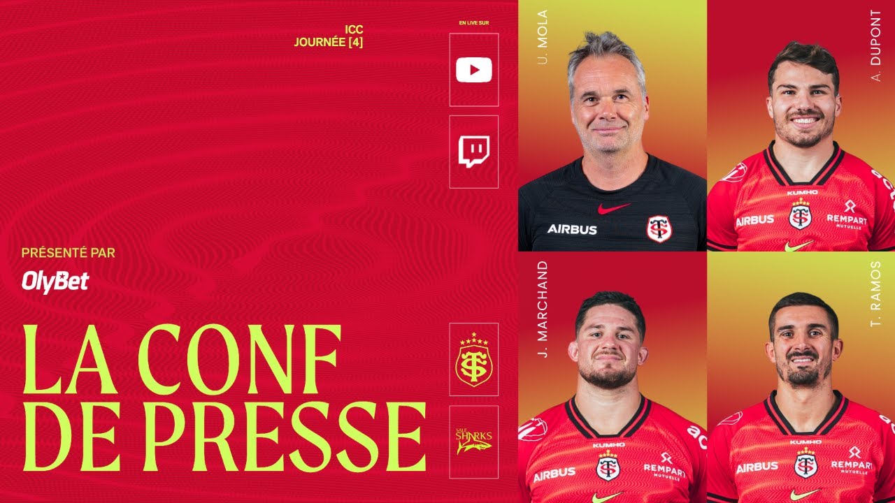 Conférence de presse | Stade Toulousain vs. Sale Sharks | ICC - J4 🔴⚫️