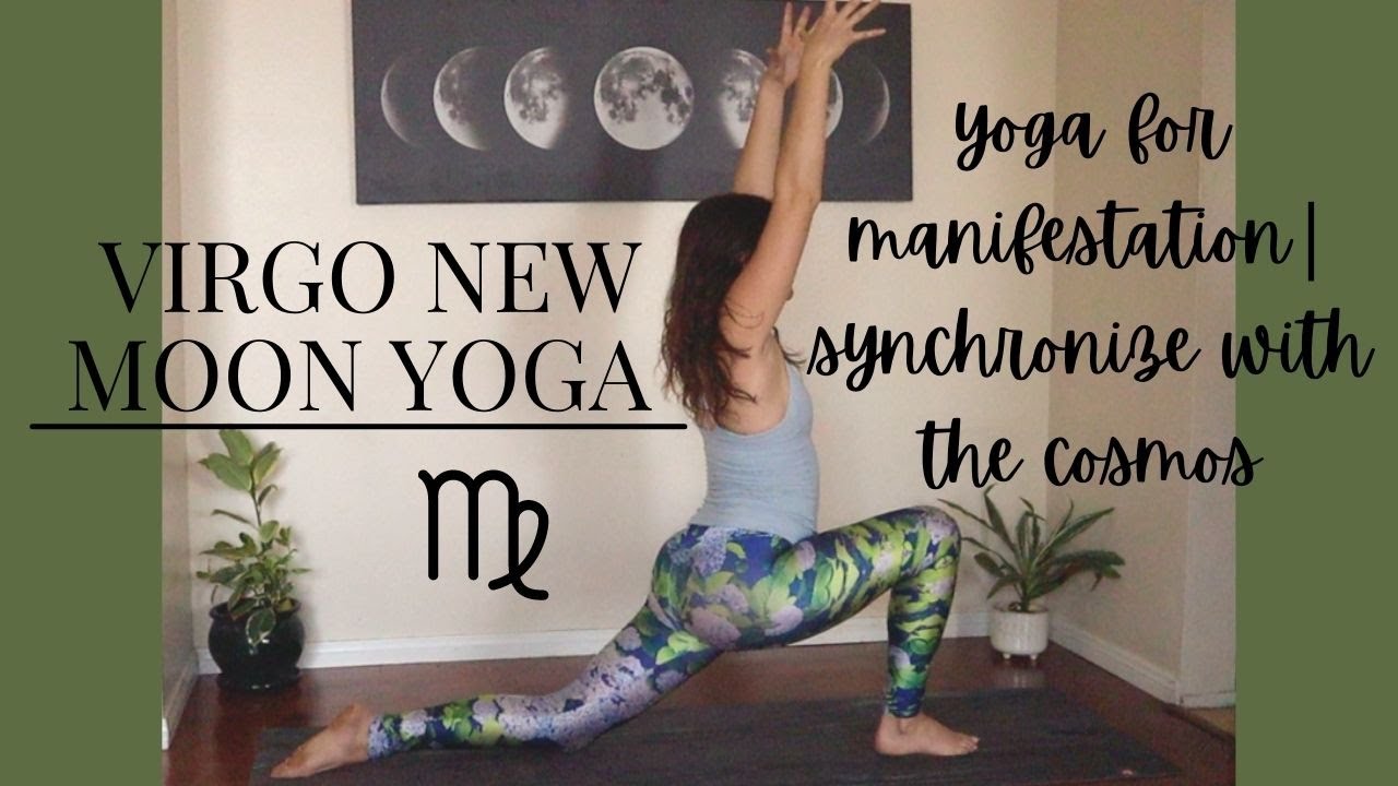 20 Minute Manifestation Yoga + Meditation | Virgo New Moon Full Body All Levels Grounding Flow ♍