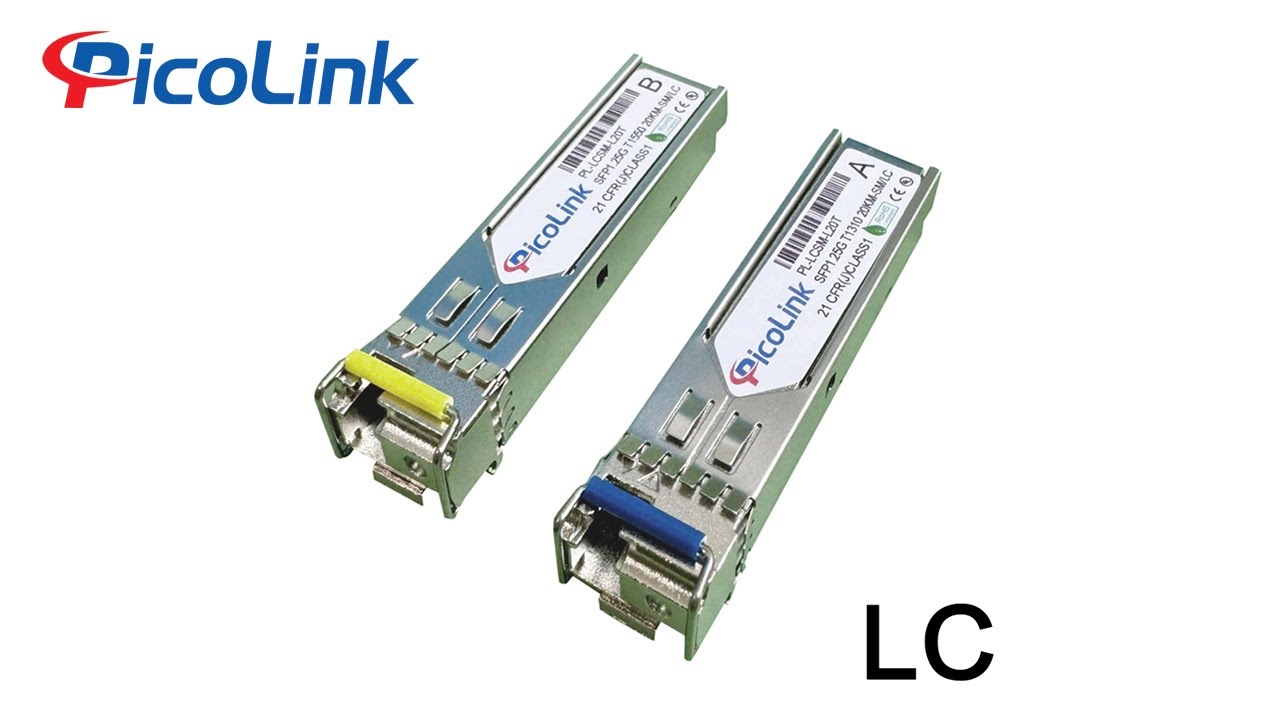 Module Quang SFP LC 1FO 12.5Gbps Single Mode Single Fiber A/B - YouTube