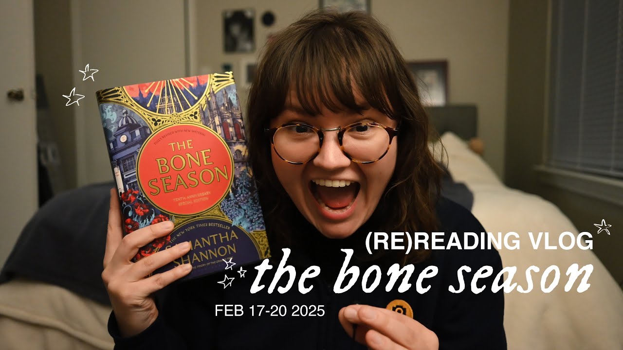 reading vlog - the bone season by samantha shannon - YouTube