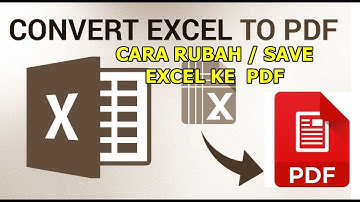 Cara rubah file Excel ke PDF di excel 2010, 2013,dan 2016