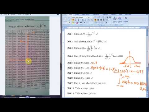 Video Hướng dẫn tra bảng số liệu trong Xác suất - youtube