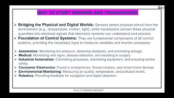 B.TECH 5TH SEM EE & EEE  SENSORS AND TRANSDUCERS UNIT 1 PART A VIDEO LECTURE OHOU 2025
