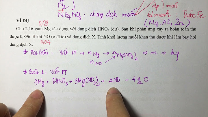 Bài toán kl hno3 có chứa no và no2