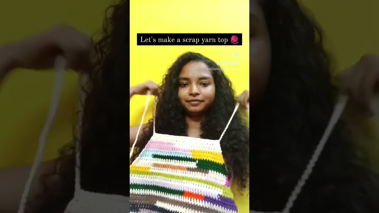 another way to use scrap yarn 