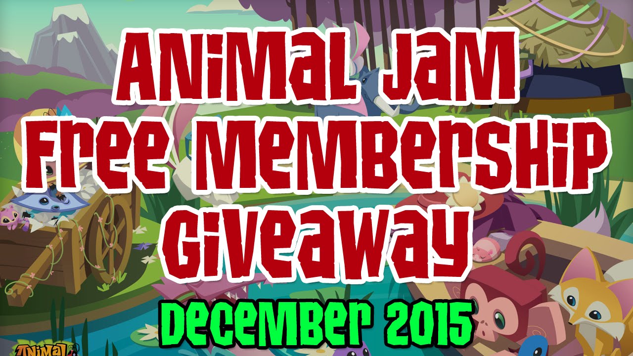 Animal Jam Free Membership Giveaway - December 2015