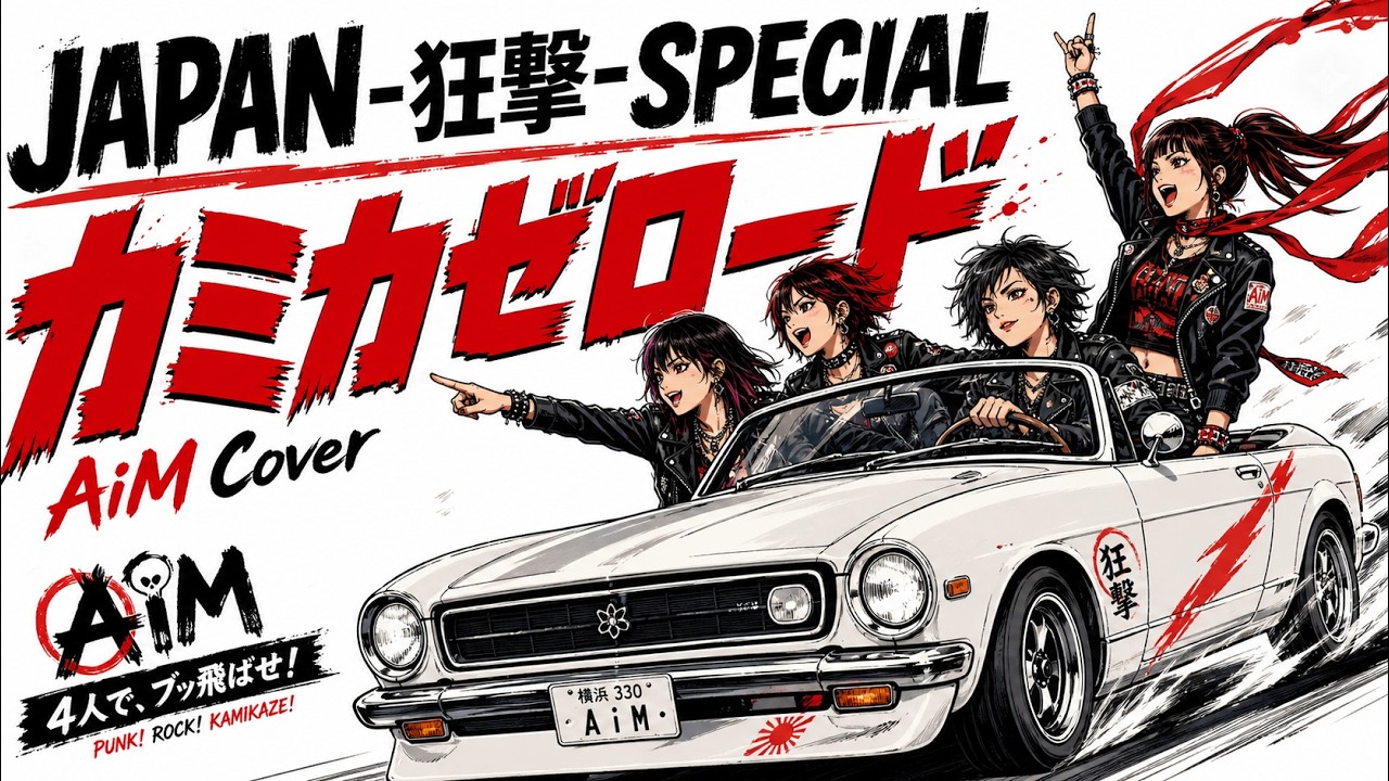 JAPAN -狂撃- SPECIAL「カミカゼロード」- Covered by AiM【Girls Punk